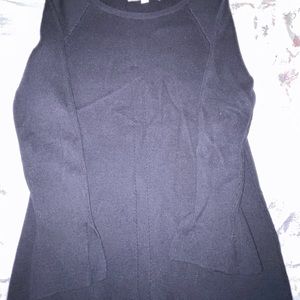 Loft Black Sweater with Bell Sleeves Size: M